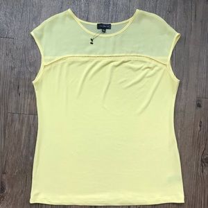 The Limited Yellow sleeveless Top size M NWOT